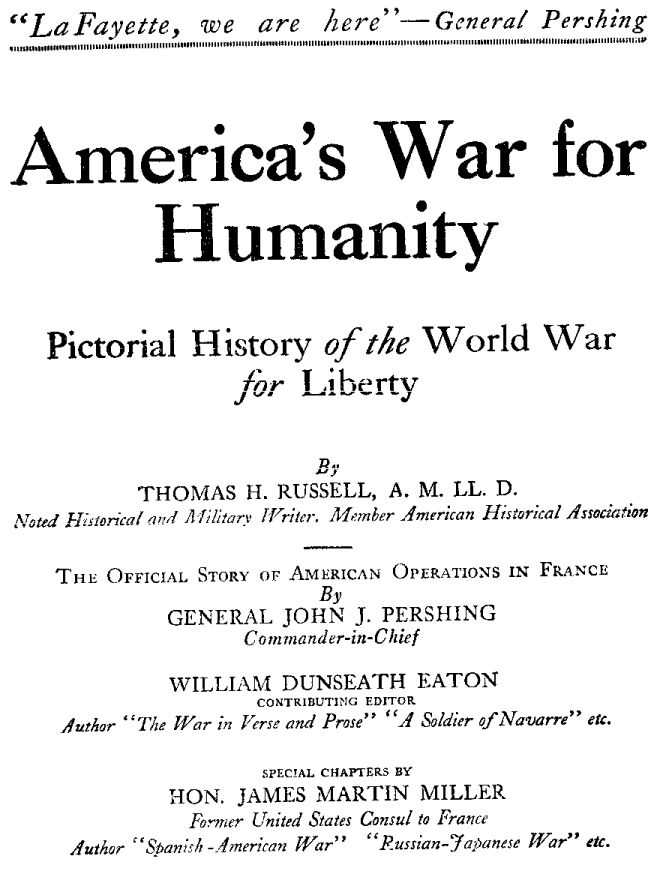 America's War for Humanity cover