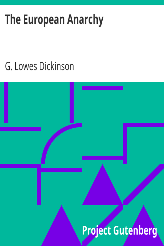 The European Anarchy cover