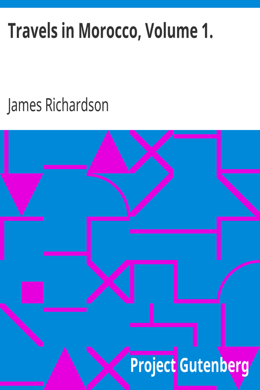 Travels in Morocco, Volume 1. cover