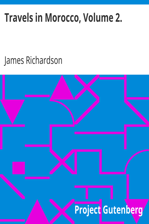 Travels in Morocco, Volume 2. cover