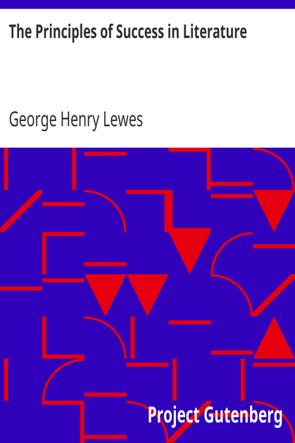 The Principles of Success in Literature cover