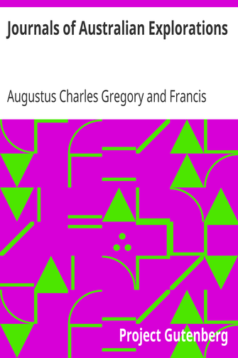 Journals of Australian Explorations cover