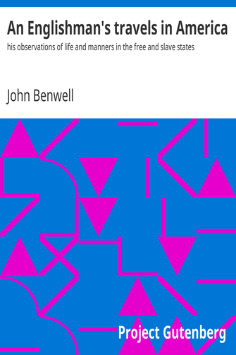 An Englishman's travels in America cover
