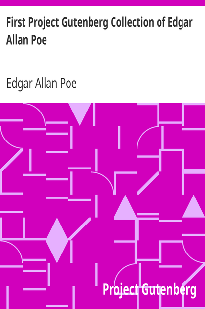 First Project Gutenberg Collection of Edgar Allan Poe cover