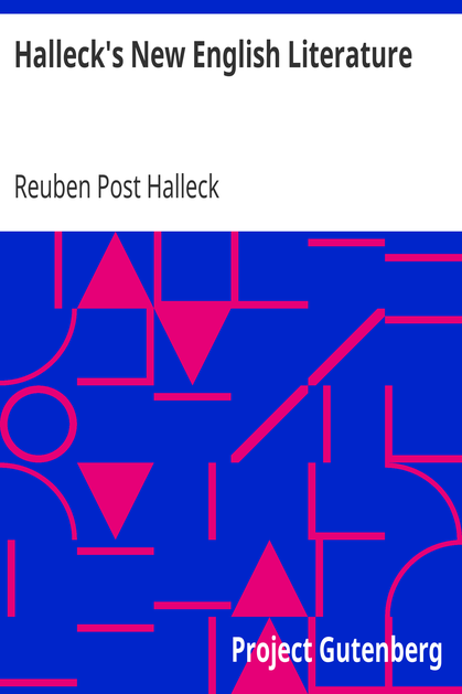 Halleck's New English Literature cover