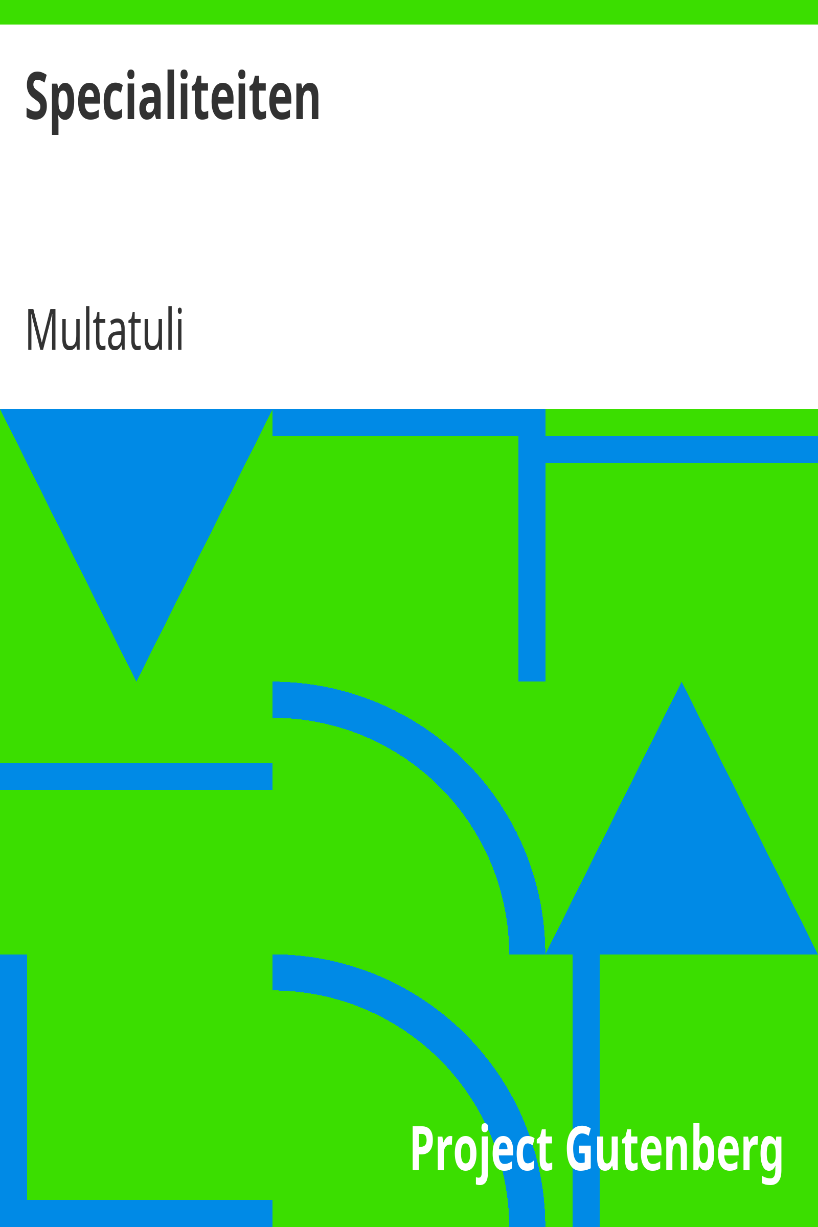 Specialiteiten cover