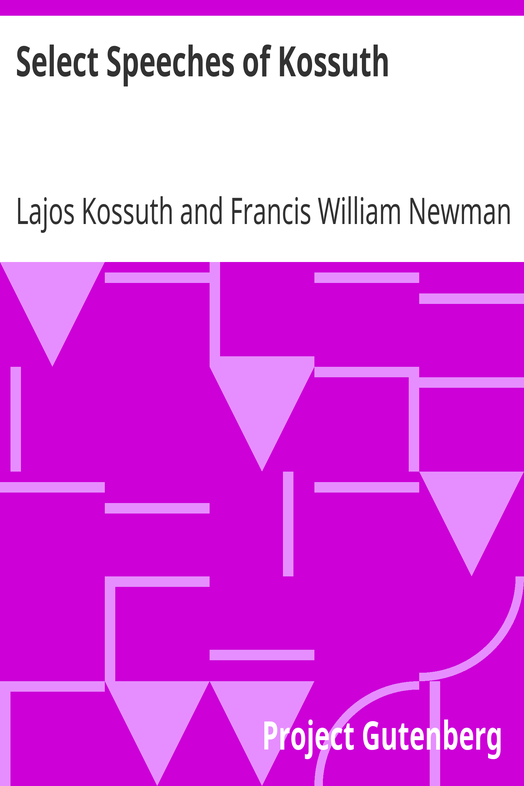 Select Speeches of Kossuth cover