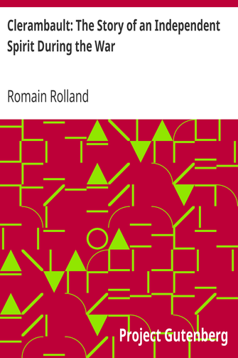 Clerambault: The Story of an Independent Spirit During the War cover