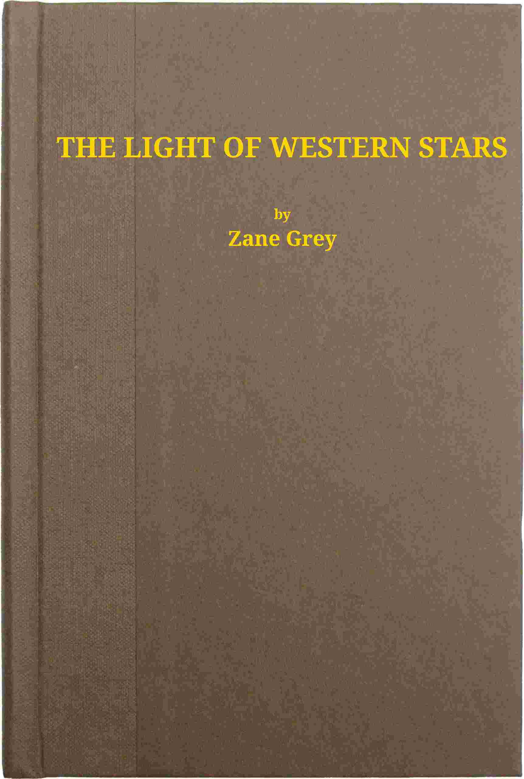 The Light of the Western Stars cover