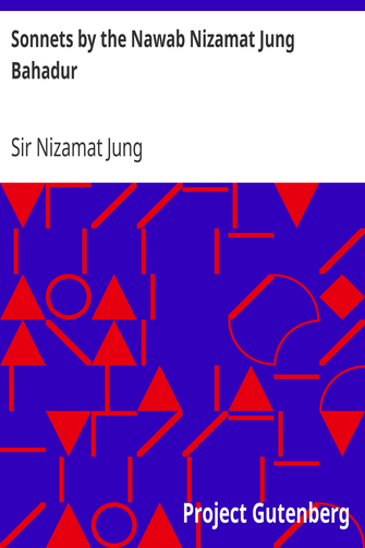 Sonnets by the Nawab Nizamat Jung Bahadur cover