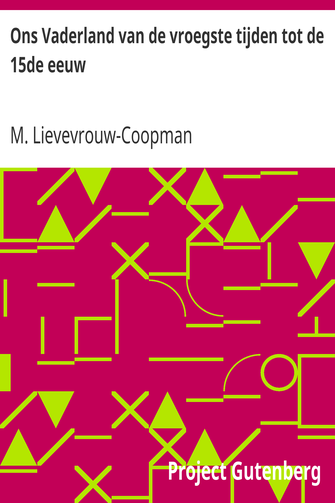 Ons Vaderland van de vroegste tijden tot de 15de eeuw cover