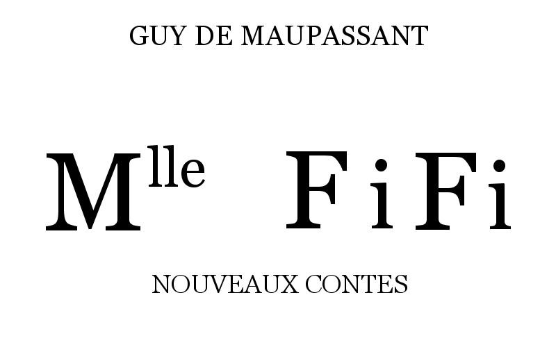 Mlle Fifi: Nouveaux Contes cover