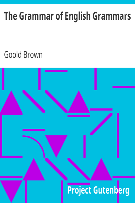 The Grammar of English Grammars cover