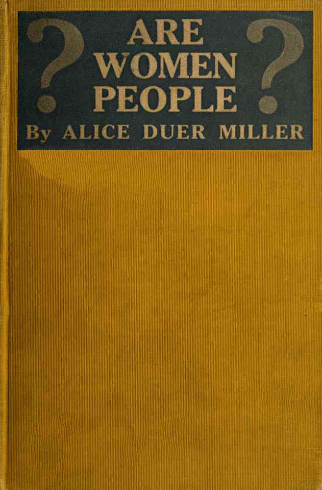 Are Women People? A Book of Rhymes for Suffrage Times cover