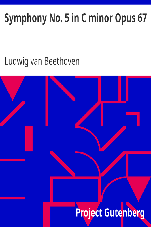 Symphony No. 5 in C minor Opus 67 cover