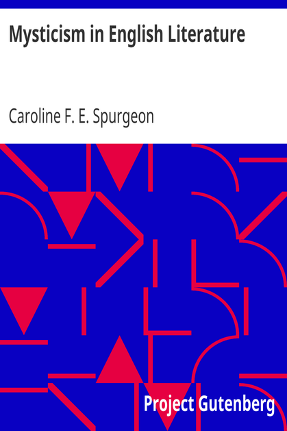 Mysticism in English Literature cover