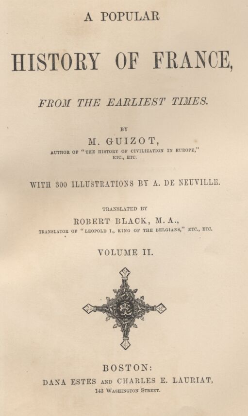 A Popular History of France from the Earliest Times, Volume 2 cover