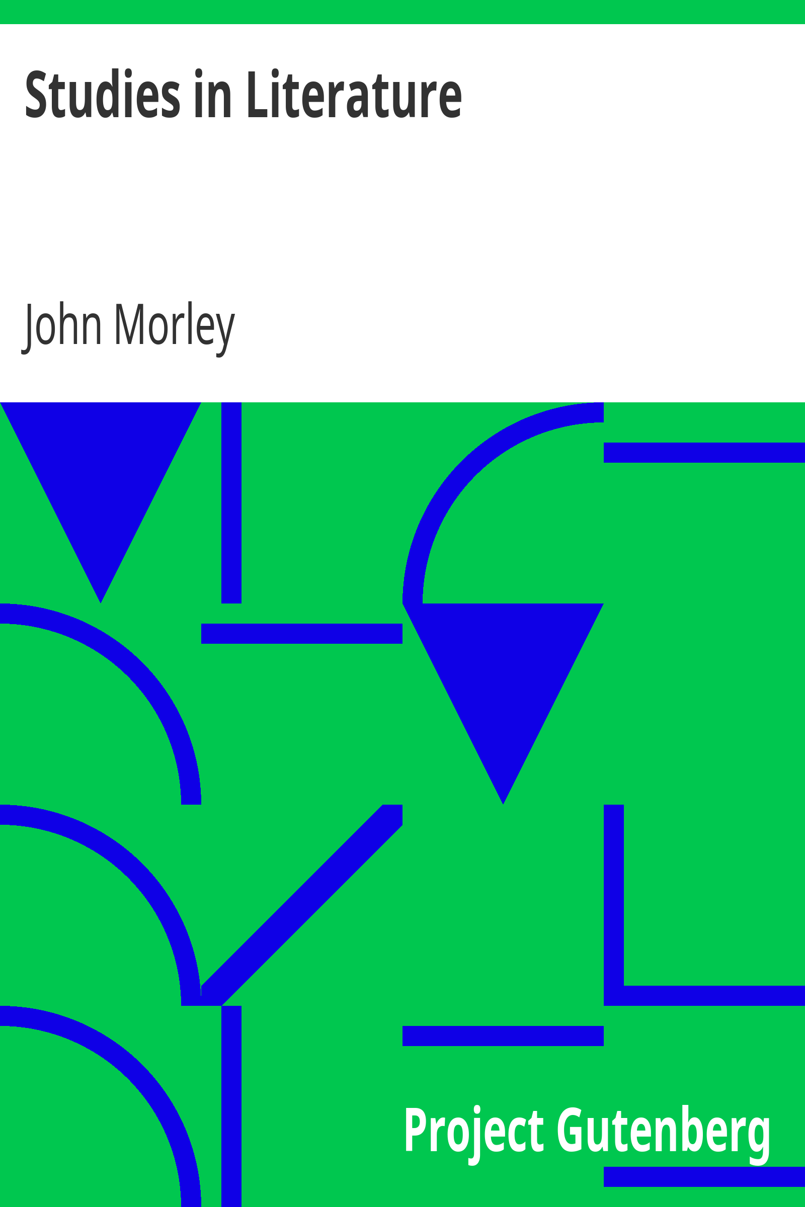 Studies in Literature cover