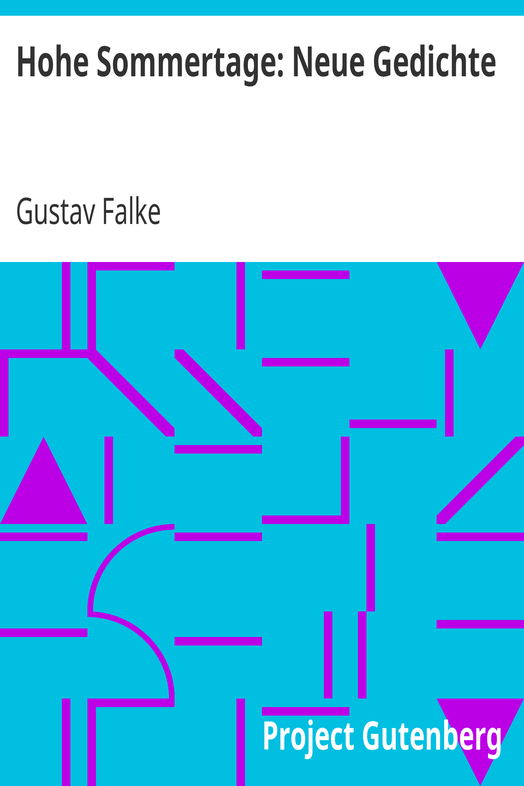 Hohe Sommertage: Neue Gedichte cover