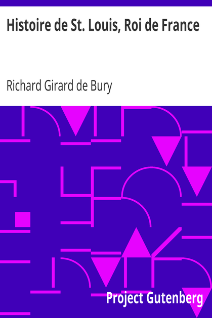 Histoire de St. Louis, Roi de France cover