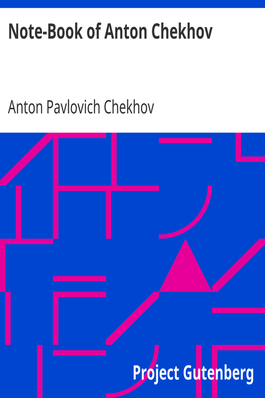 Note-Book of Anton Chekhov cover