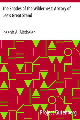 The Shades of the Wilderness: A Story of Lee's Great Stand cover