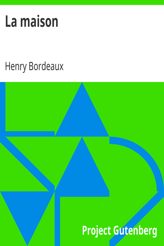 La maison cover