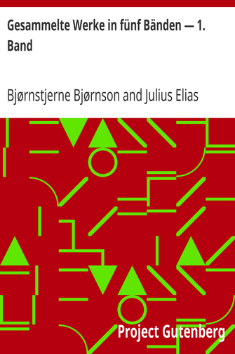 Gesammelte Werke in fünf Bänden — 1. Band cover