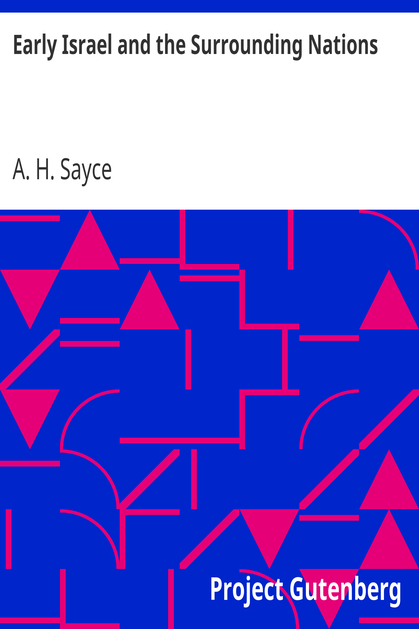 Early Israel and the Surrounding Nations cover