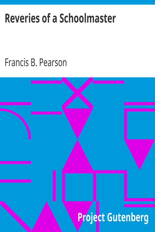 Reveries of a Schoolmaster cover