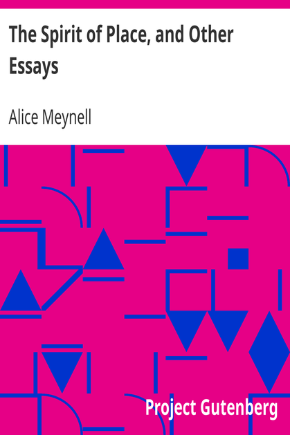 The Spirit of Place, and Other Essays cover