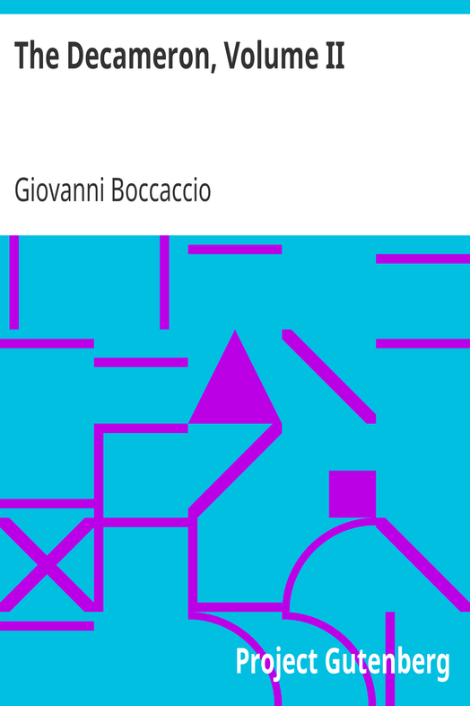 The Decameron, Volume II cover