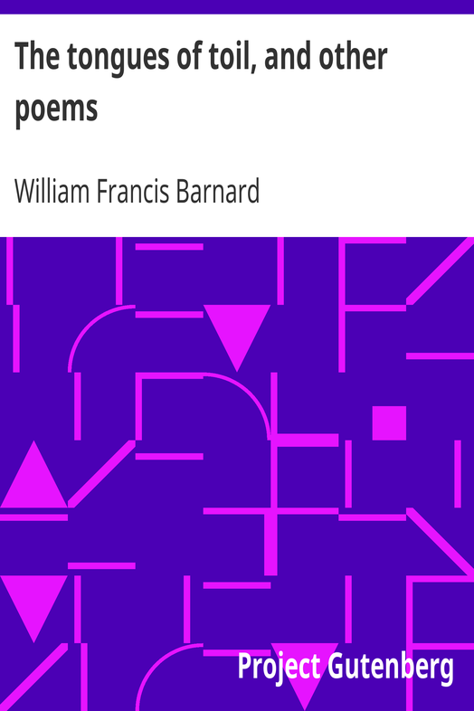 The tongues of toil, and other poems cover