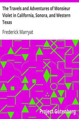 The Travels and Adventures of Monsieur Violet in California, Sonora, and Western Texas cover