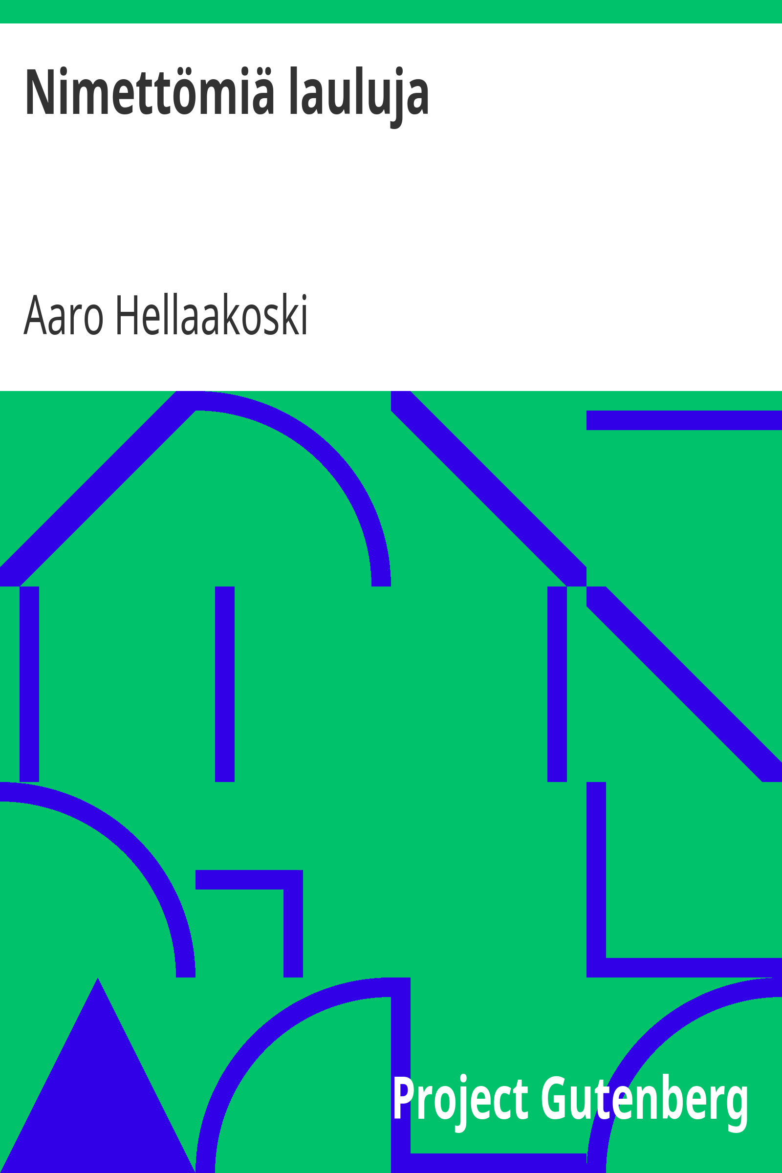 Nimettömiä lauluja cover