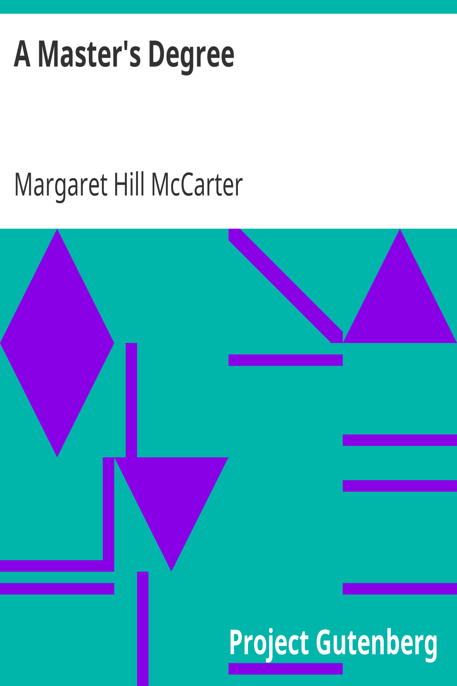 A Master's Degree cover