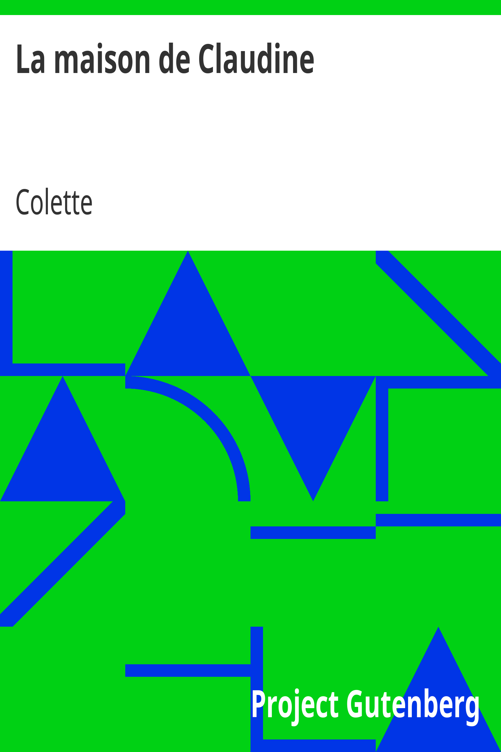 La maison de Claudine cover