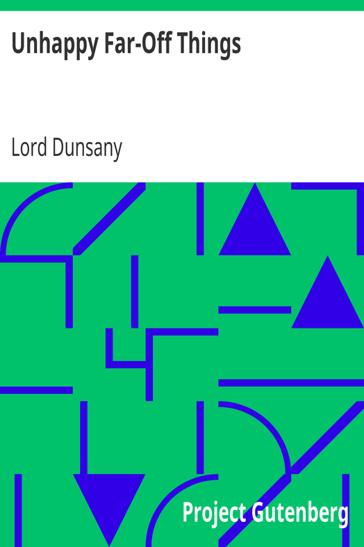Unhappy Far-Off Things cover
