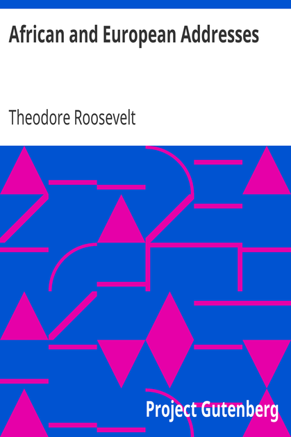 African and European Addresses cover