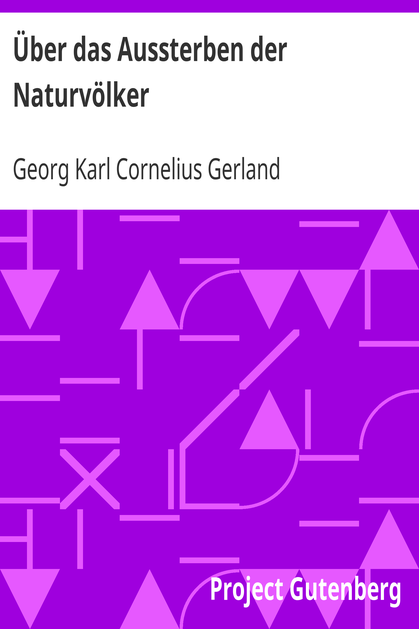 Über das Aussterben der Naturvölker cover