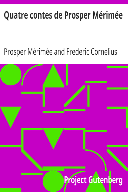 Quatre contes de Prosper Mérimée cover