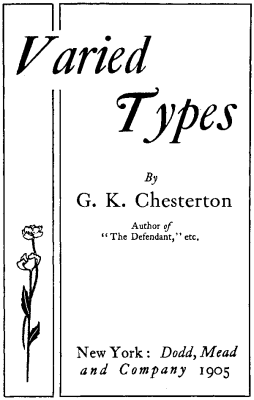 Varied Types cover