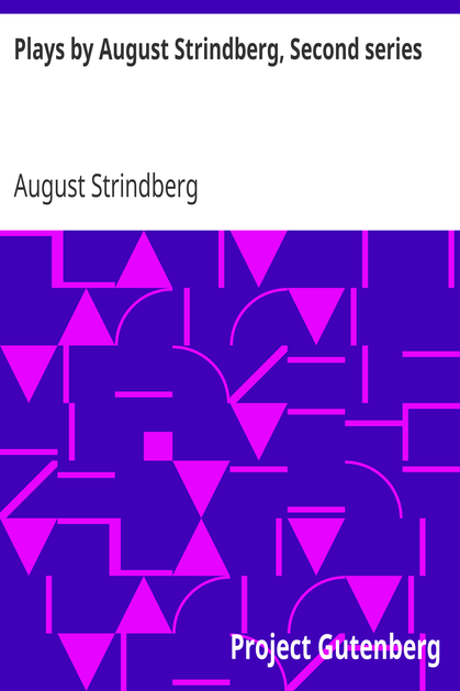 Plays by August Strindberg, Second series cover