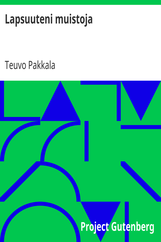 Lapsuuteni muistoja cover