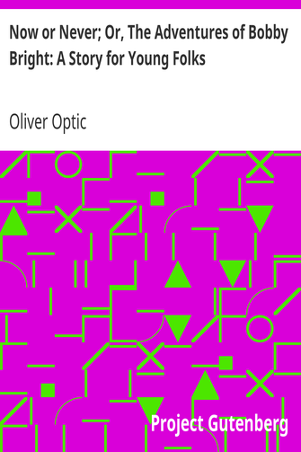 Now or Never; Or, The Adventures of Bobby Bright: A Story for Young Folks cover