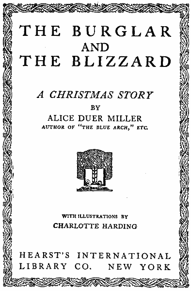The Burglar and the Blizzard: A Christmas Story cover