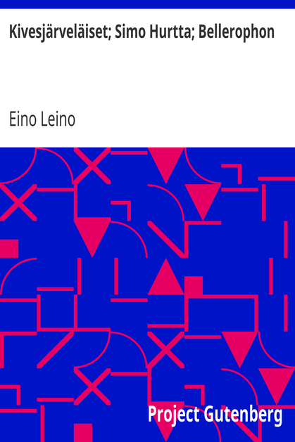 Kivesjärveläiset; Simo Hurtta; Bellerophon cover