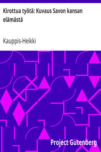 Kirottua työtä: Kuvaus Savon kansan elämästä cover