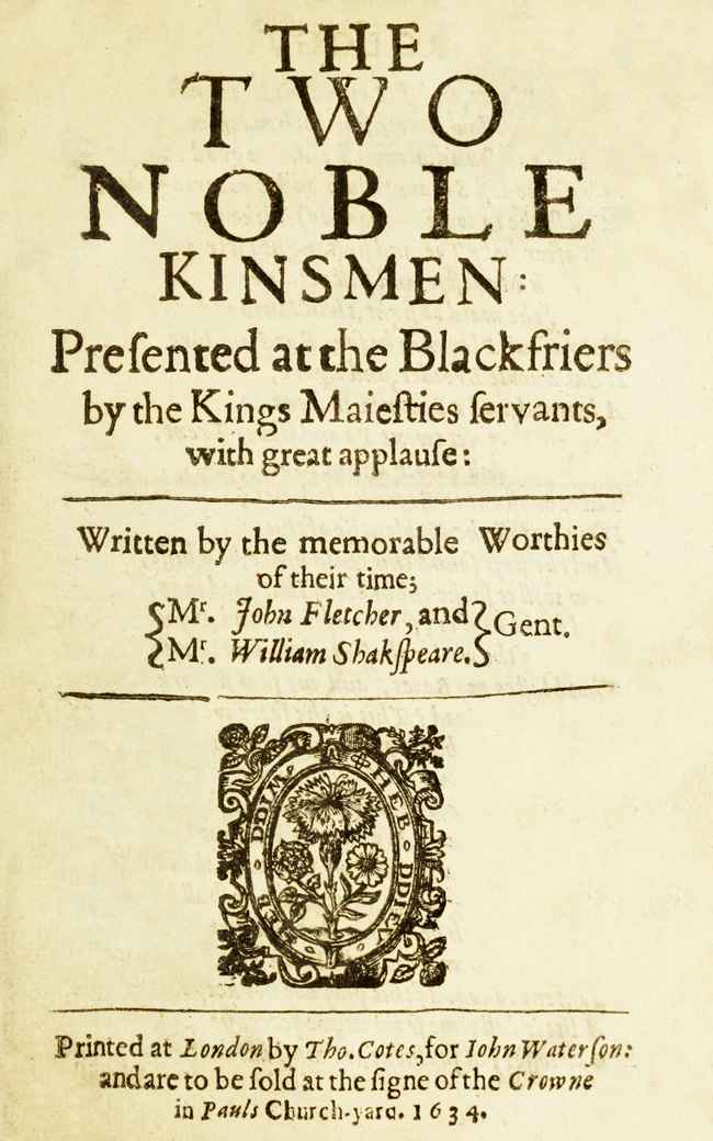 The Two Noble Kinsmen cover