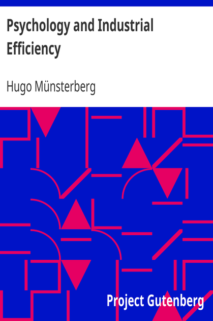 Psychology and Industrial Efficiency cover